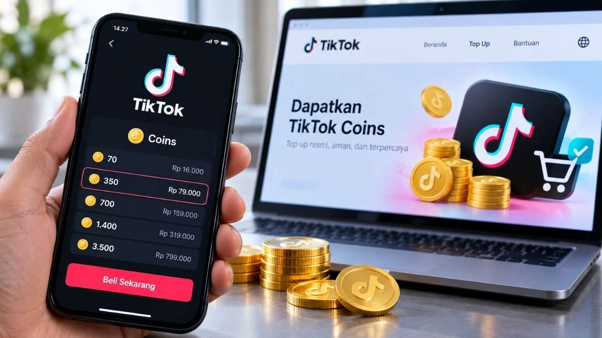 Cara Beli Koin TikTok 2026 Murah, Lewat Aplikasi dan Website Resmi