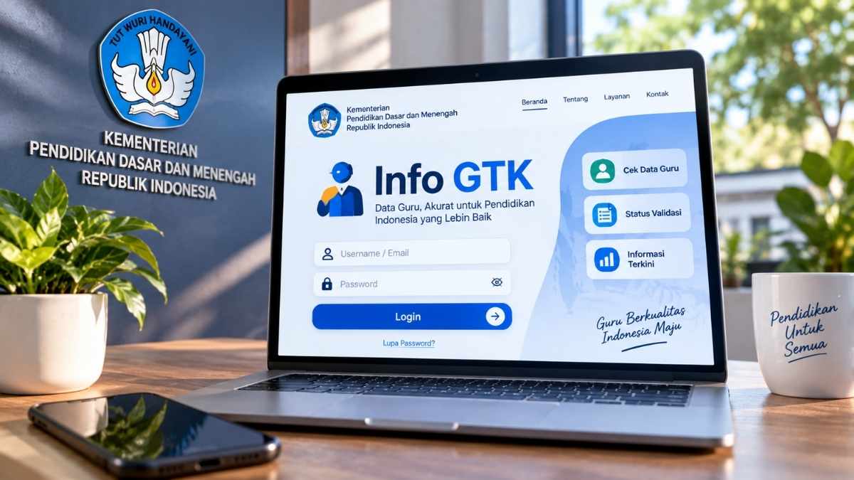 Cara Login Info GTK 2026, Cek Data Guru dan Status Validasi Terbaru