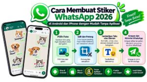 Cara Membuat Stiker WhatsApp 2026 di Android dan iPhone dengan Mudah Tanpa Aplikasi