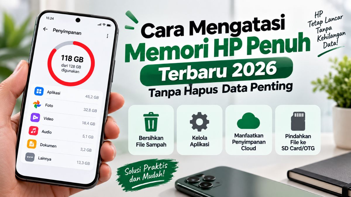 Cara Mengatasi Memori HP Penuh Terbaru 2026 Tanpa Hapus Data Penting