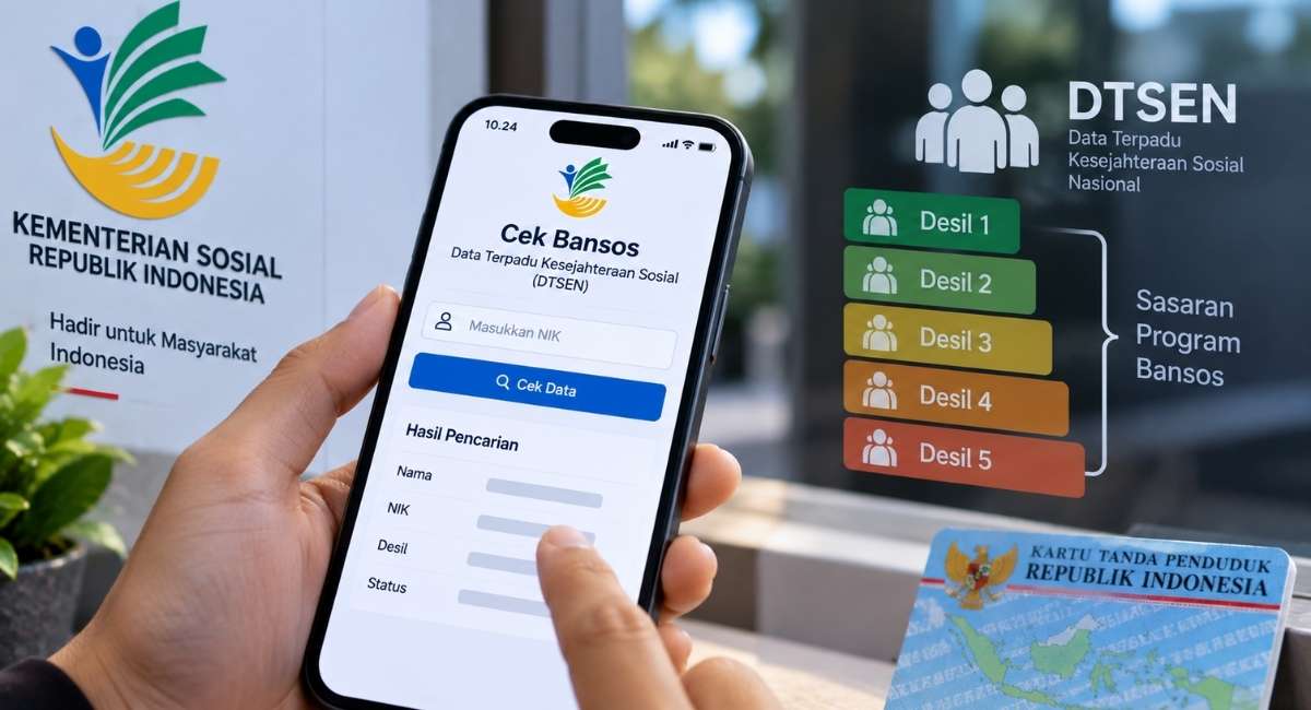 Cek Desil Bansos 2026 Lewat NIK, Ini Cara Melihat Status DTSEN