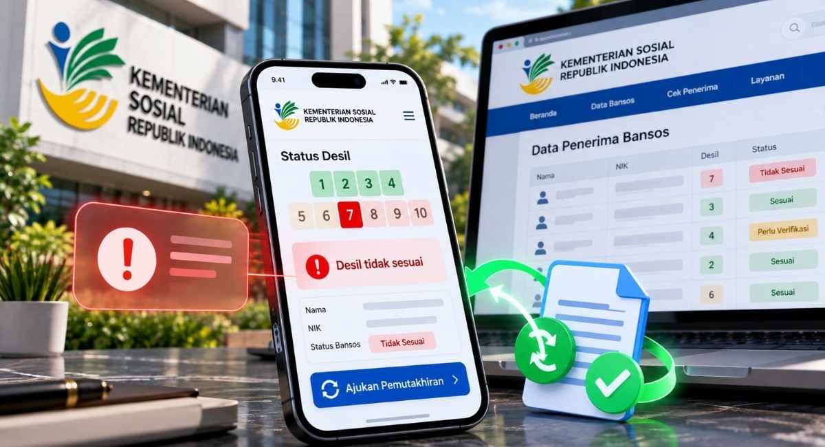Desil Bansos Tidak Sesuai Cek Data dan Ajukan Pemutakhiran
