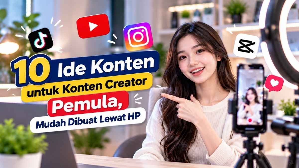 10 Ide Konten untuk Konten Creator Pemula, Mudah Dibuat Lewat HP