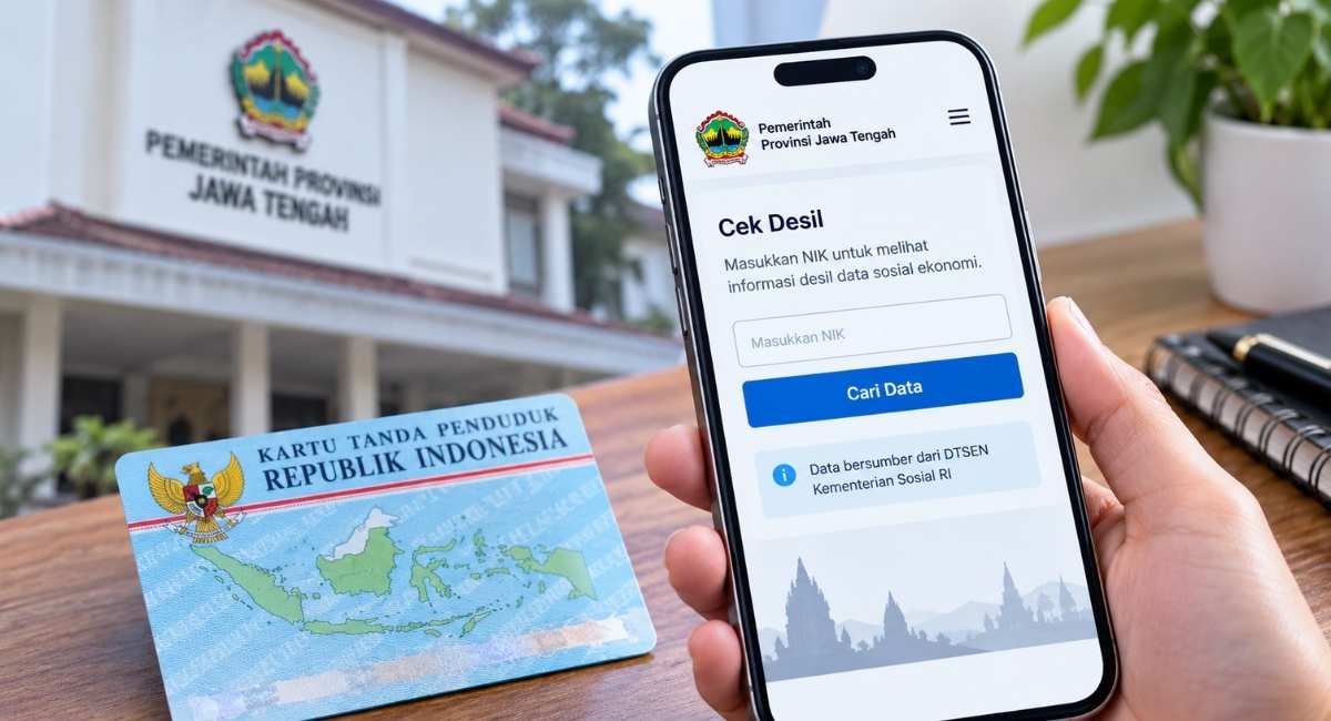 Cara Cek Desil Jateng 2026 Online lewat NIK, Ini Langkah Resminya
