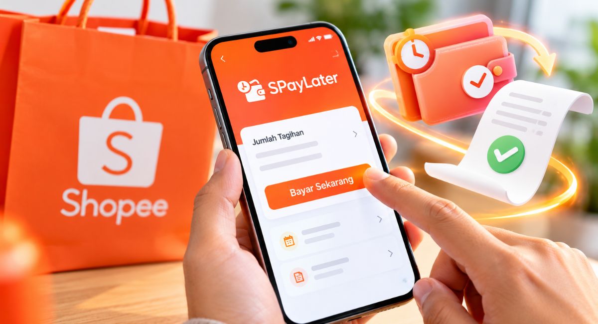 Cara Membayar SPayLater lewat ShopeePay, Transfer Bank, dan Minimarket