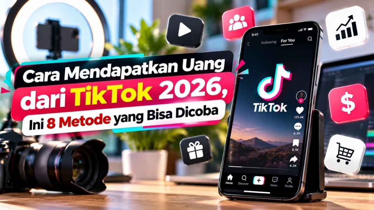 Cara Mendapatkan Uang dari TikTok 2026, Ini 8 Metode yang Bisa Dicoba