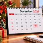 Kalender Desember 2026 Lengkap, Cek Tanggal Merah, Libur Natal, dan Jadwal Libur Akhir Tahun