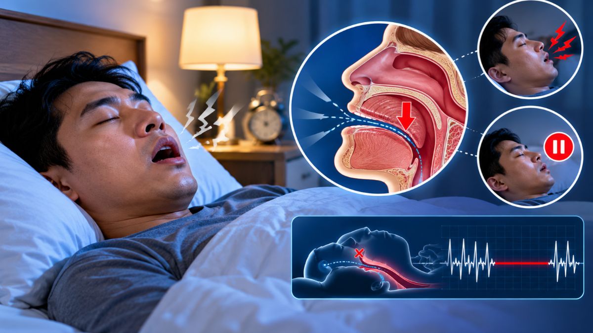 Kenali Gejala Sleep Apnea, dari Mendengkur Keras hingga Napas Berhenti Saat Tidur