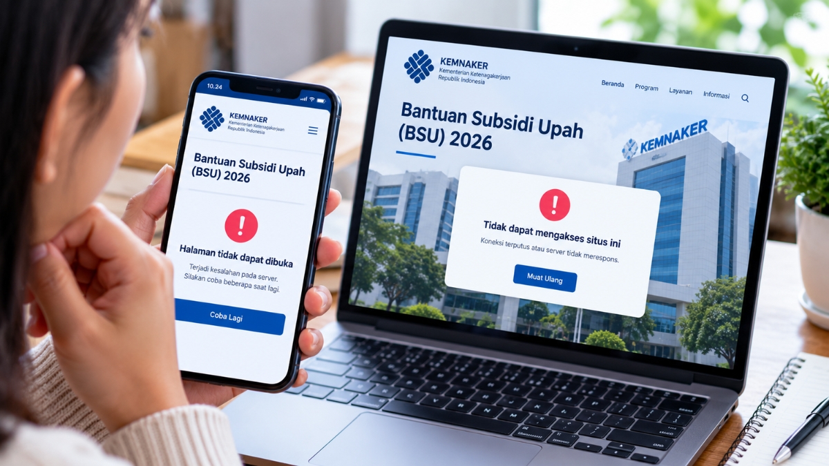 Link BSU Kemnaker 2026 Error Tidak Bisa Dibuka Ini Penyebabnya
