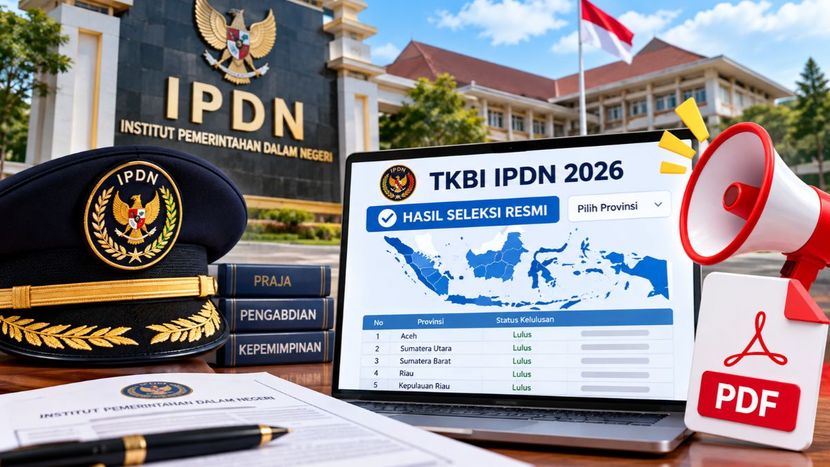 Pengumuman Hasil TKBI IPDN 2026 Resmi Keluar, Cek Daftar Kelulusan Berdasarkan Provinsi