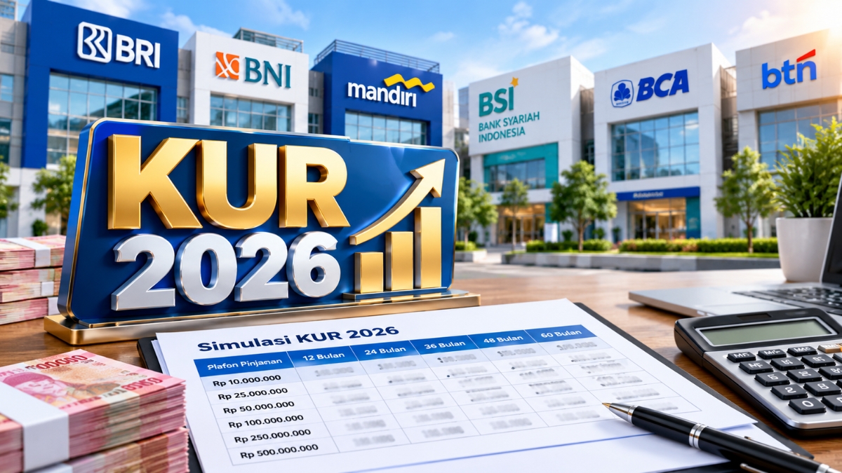 Tabel Simulasi KUR 2026 Terbaru di BRI, BNI, Mandiri, BSI, BCA dan BTN